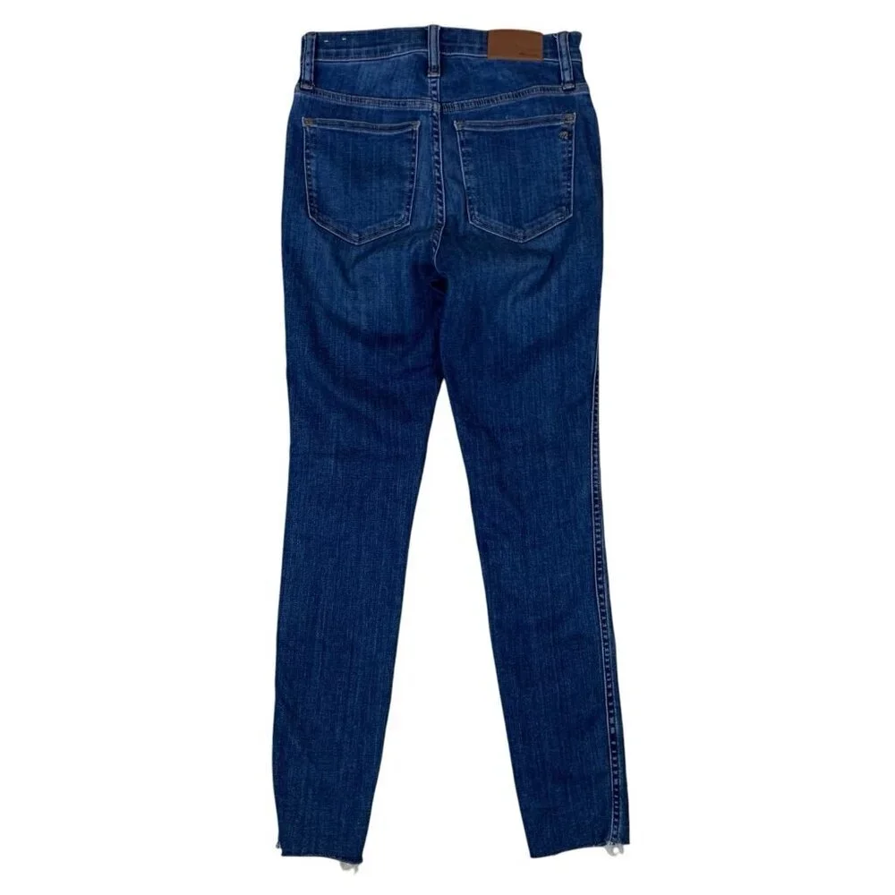 Madewell 10 Inch High Rise Skinny Jeans Button‎ Fly Stretch Denim 25
